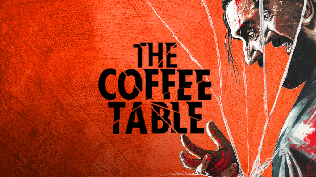 The Coffee Table - Movie poster
A man screaming around shattered glass.